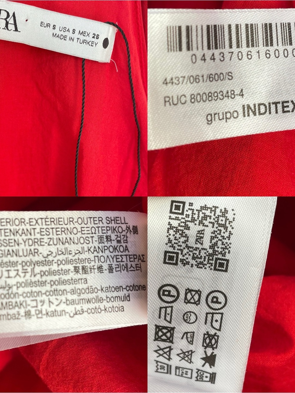 Zara Red Mini Balloon-Hem Sundress - Picture 10 of 10